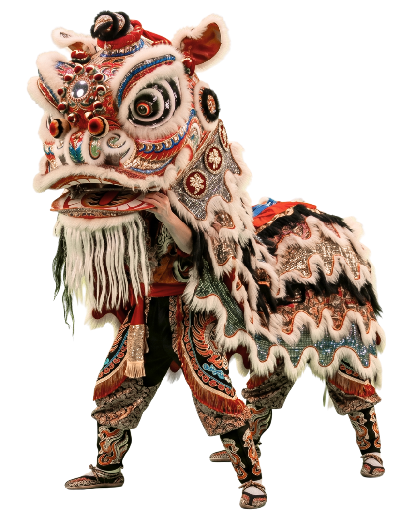 león de dance del león China