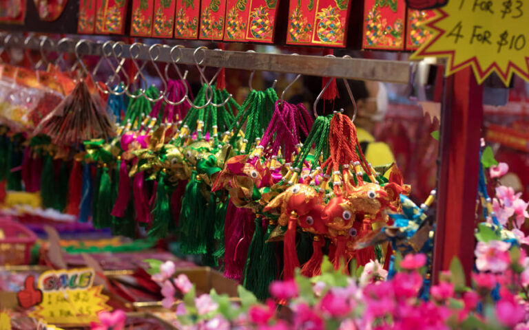 puesto en mercado tradicional en china